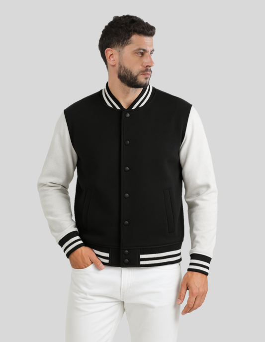 Black Premium Varsity Jacket