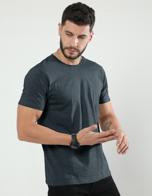 Navy Heather Essential T-Shirt
