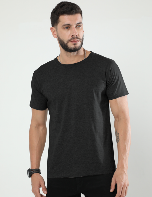 Heather Black Essential T-Shirt