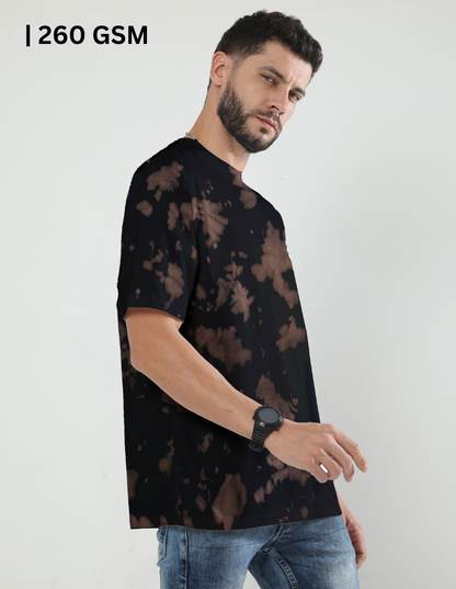 Brown Splatter Oversized Tee