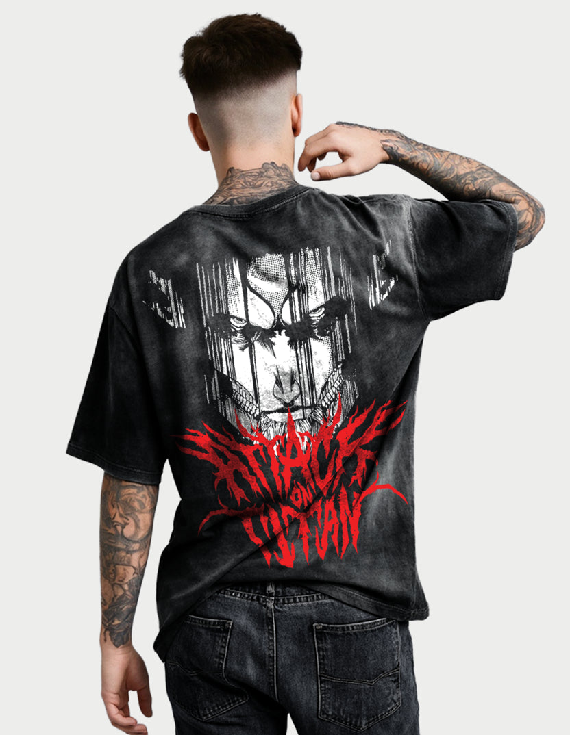 Rumbling Acid Washed Oversized Tee