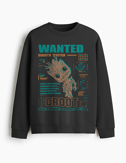 Groot Graphic Oversized Sweatshirt