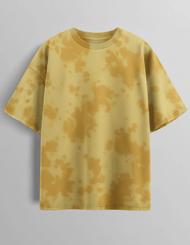 Yellow Tie Dye Oversized Tee