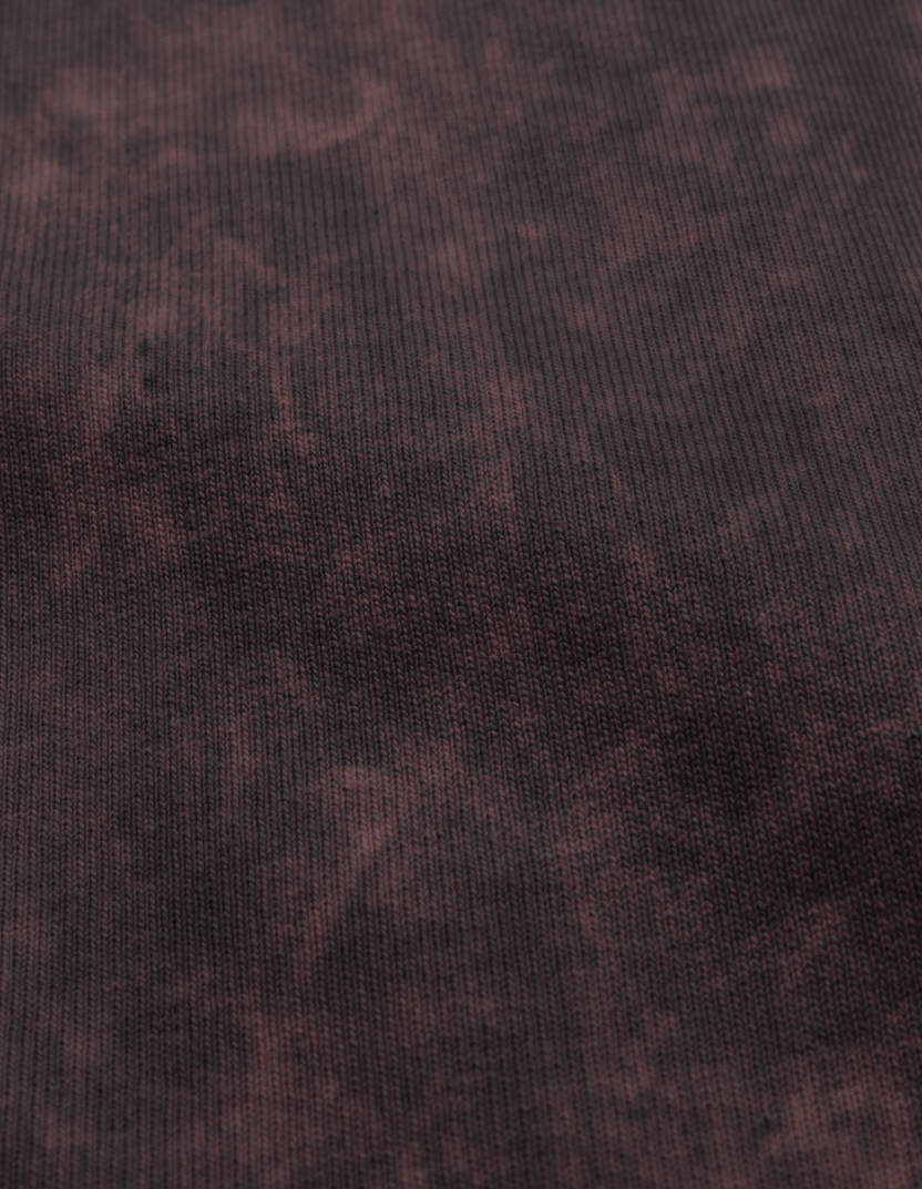 Maroon Acid Washed Oversized Tee