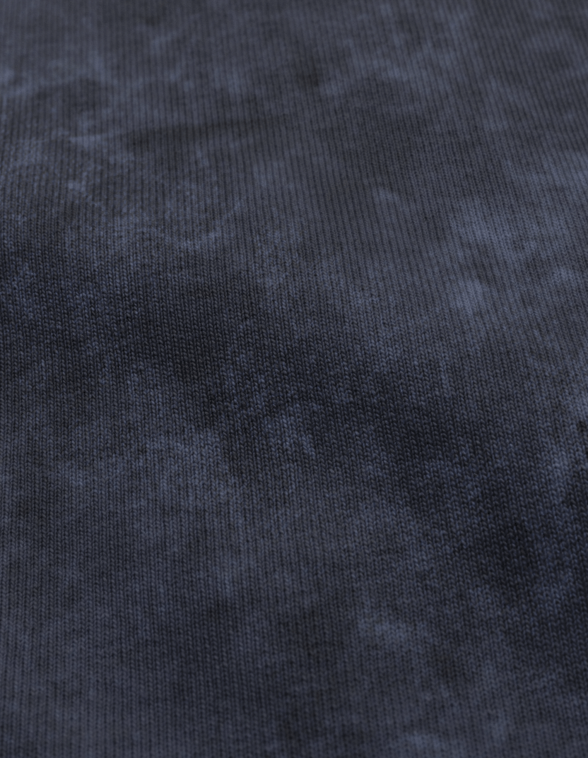 Navy Blue Acid Washed Oversized T-Shirt