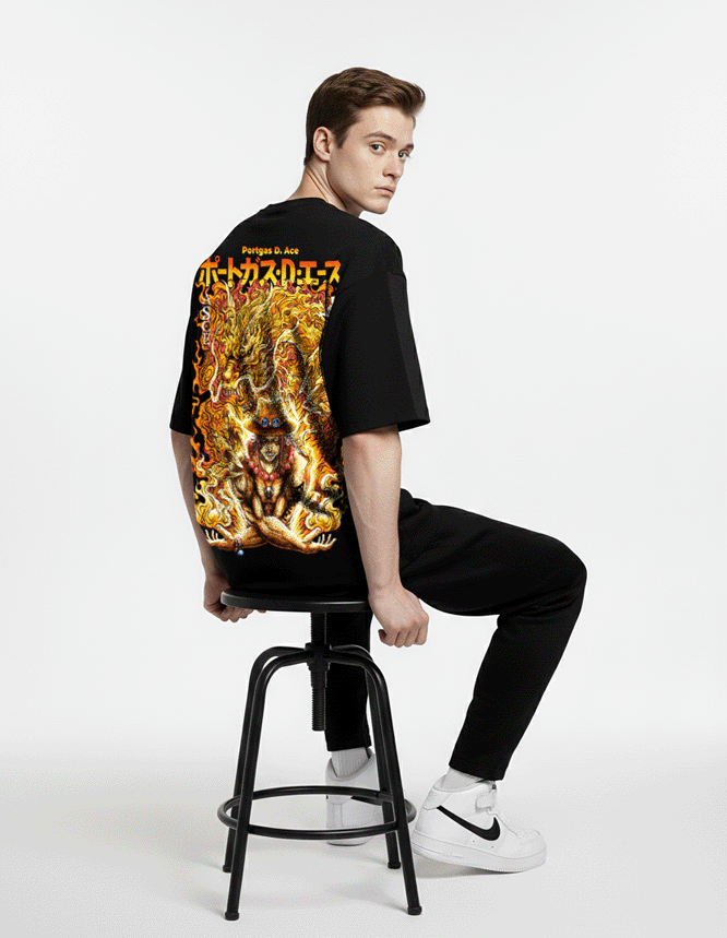 Portgas D. Ace Oversized Classic T-Shirt