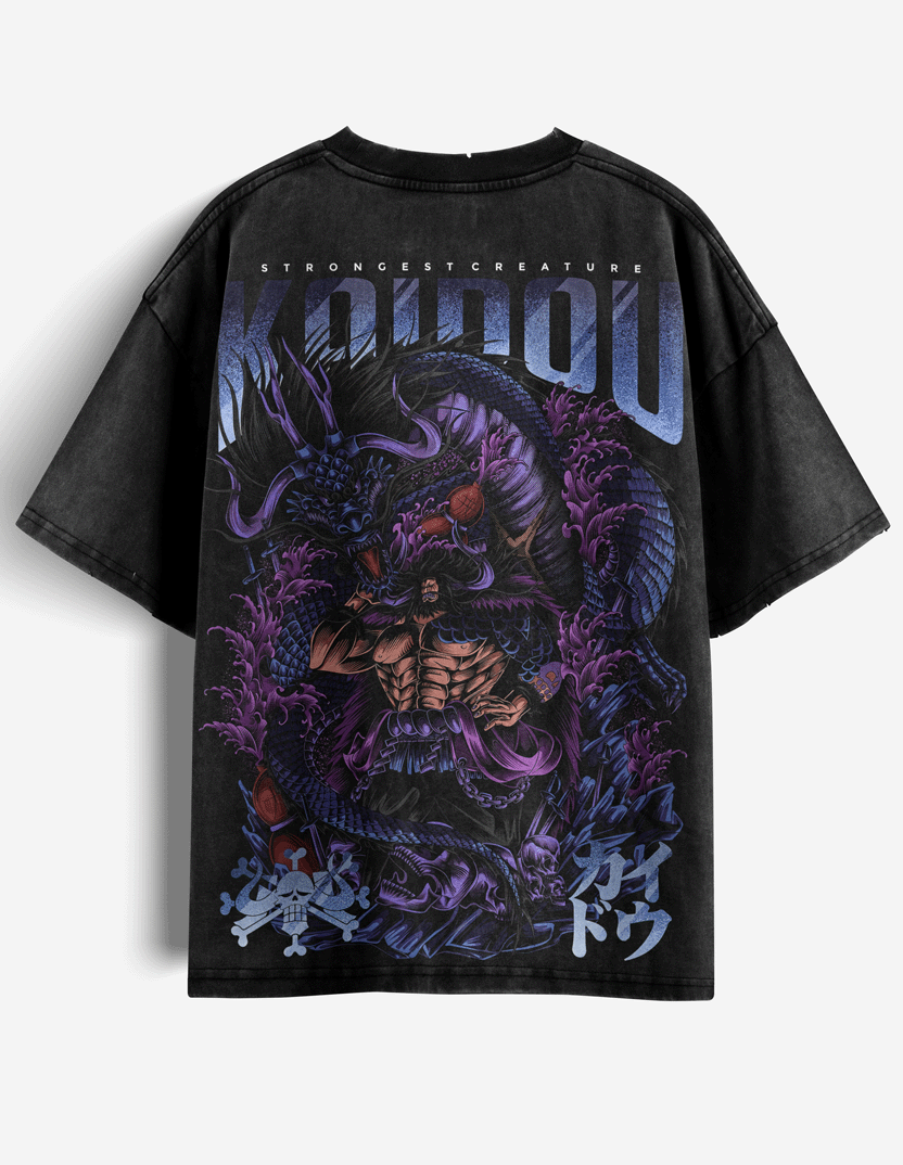 Kaidou Acid Washed Oversized Tee