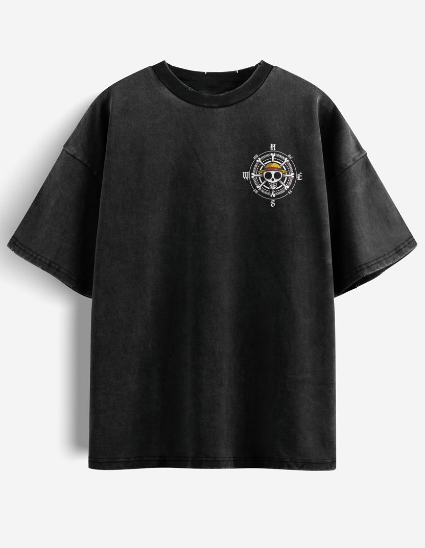 Kaidou Acid Washed Oversized Tee