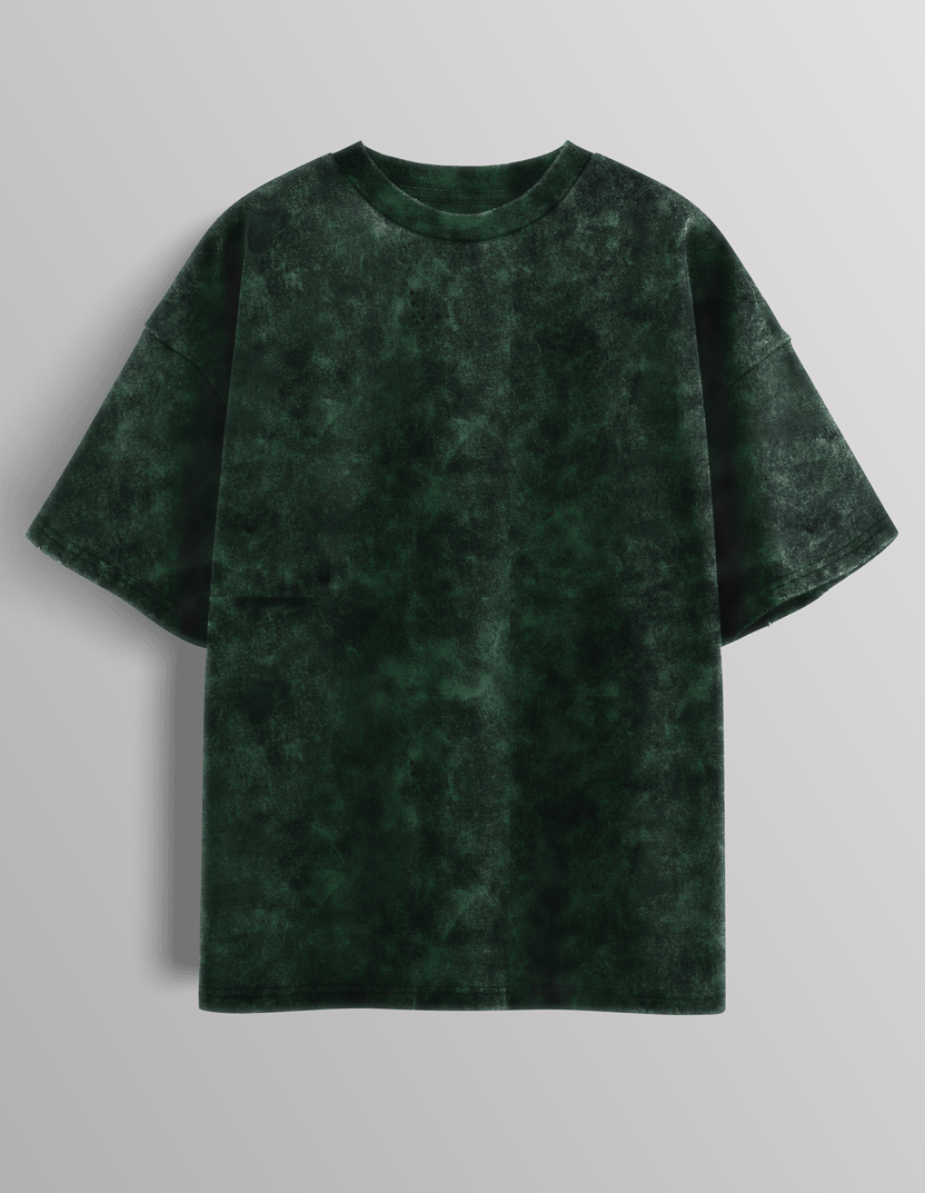 Green Acid Washed Oversized T-Shirt