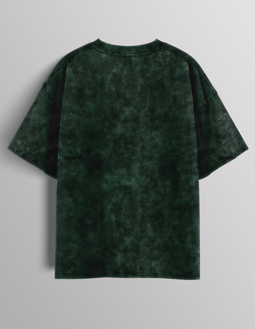 Green Acid Washed Oversized T-Shirt
